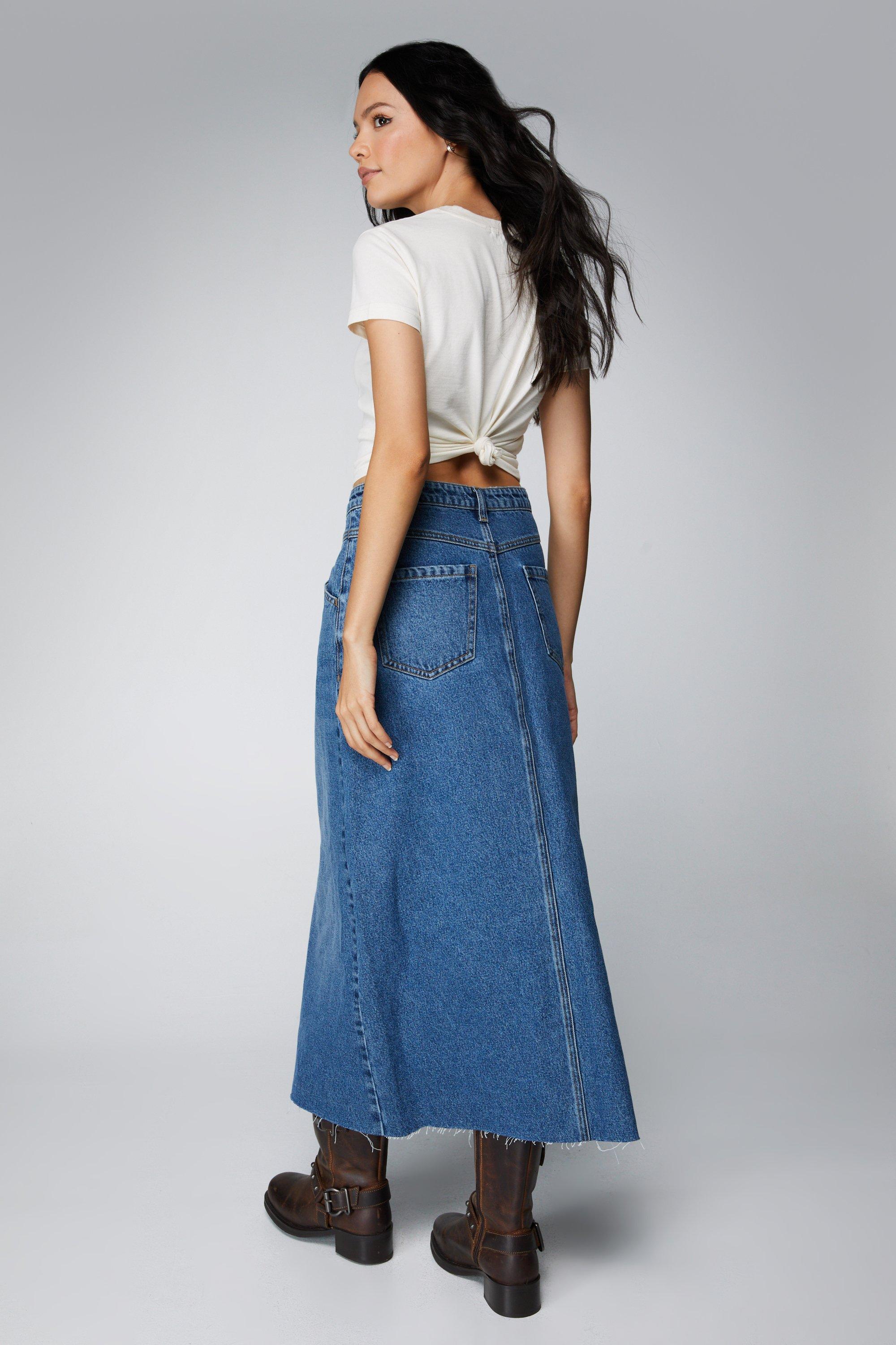 Boohoo petite maxi sales skirt